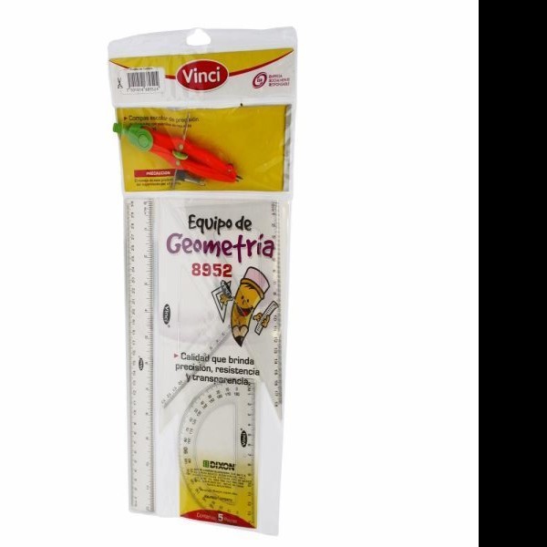 ESTUCHE EQ. GEOM. VINCI GIG. 8972 CCOMPAS PREC. PLAST.